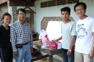 Donation of dictionaries and stationery